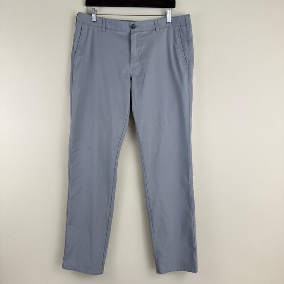 Mizzen+Main Pants Mens 36x32 Gray Baron Trim Fit Golf Performance Athletic READ - Picture 1 of 13
